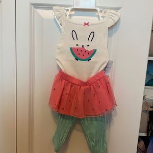 NWT Carter’s watermelon outfit